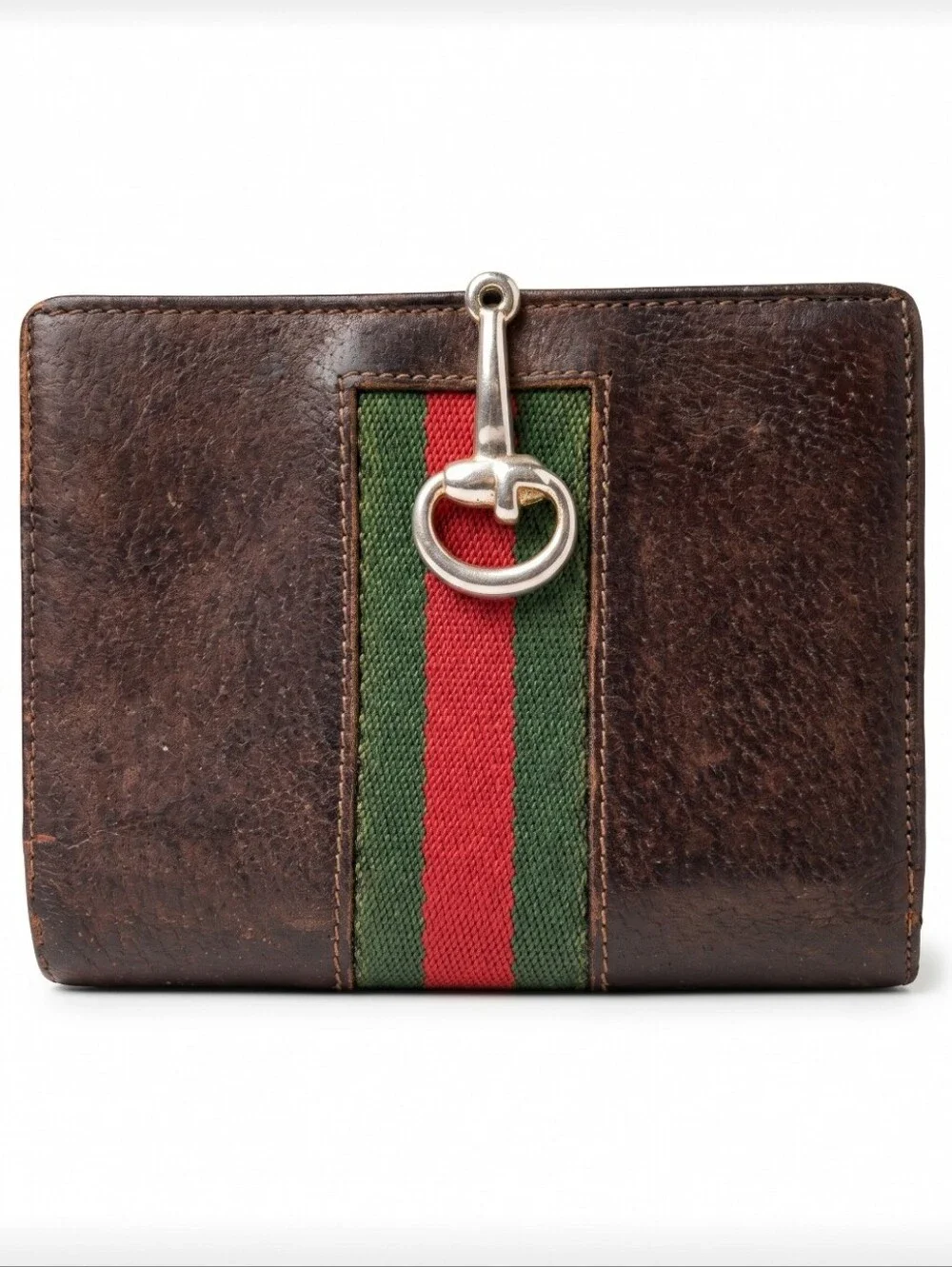 Gucci Vintage Horsebit Leather Bifold Wallet